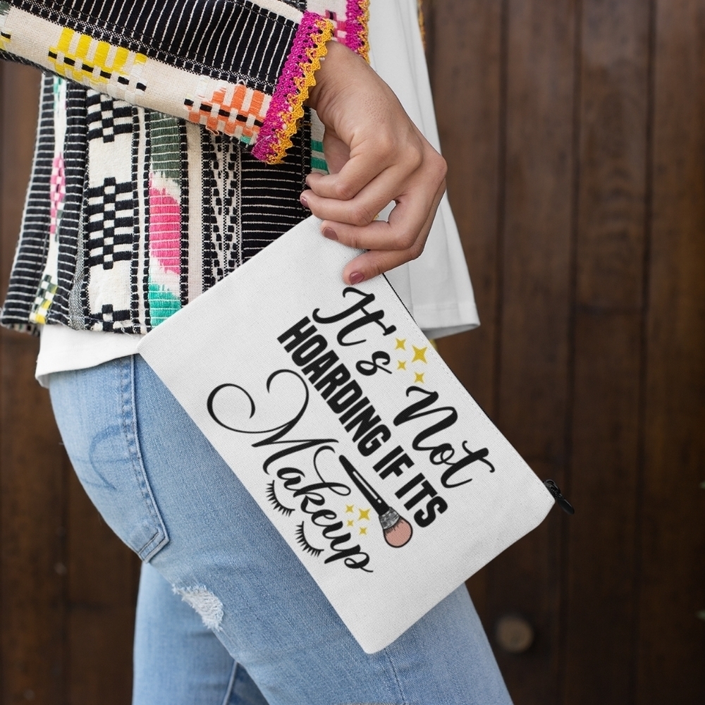 8. Zipper pouch for makeup cute and stylish